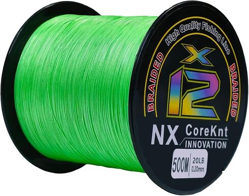 Braided Fishing Line, 12 Strands Pro Grade Braid Fishing Line - Abrasion Resistant - Zero Stretch - Super Tough - Braided Lines for Saltwater or Freshwater in Saudi Arabia