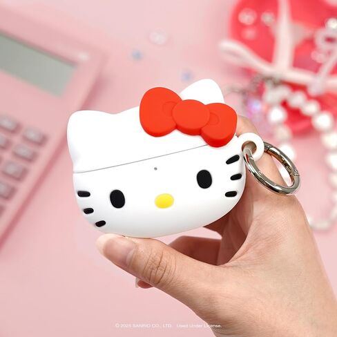 iFace Sanrio Case Compatible with AirPods 4th gen [Hello Kitty and Friends] - Cute Silicone Protective Cover [Carabiner Clip Included] [Wireless Charging Compatible] – Hello Kitty in Saudi Arabia