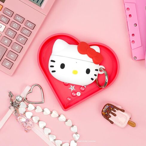 iFace Sanrio Case Compatible with AirPods 4th gen [Hello Kitty and Friends] - Cute Silicone Protective Cover [Carabiner Clip Included] [Wireless Charging Compatible] – Hello Kitty in Saudi Arabia