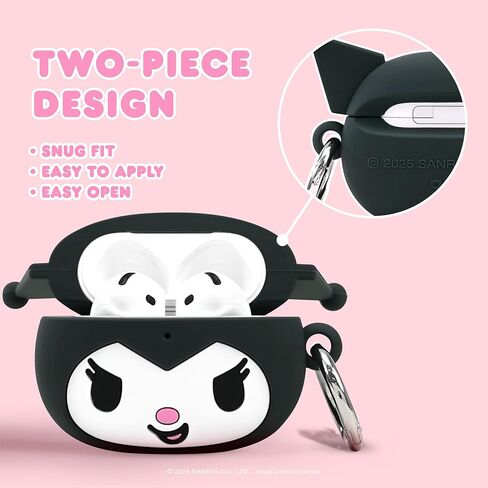 iFace Sanrio Case Compatible with AirPods 4th gen [Hello Kitty and Friends] - Cute Silicone Protective Cover [Carabiner Clip Included] [Wireless Charging Compatible] – Hello Kitty in Kuwait