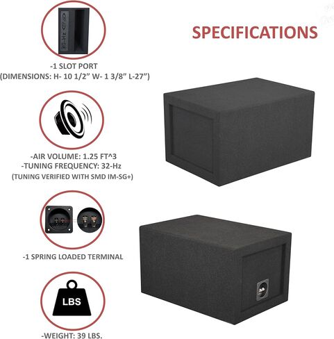 10" 32-hz Single Competition ported sub Box Speaker Box subwoofer Enclosure car Audio in Saudi Arabia