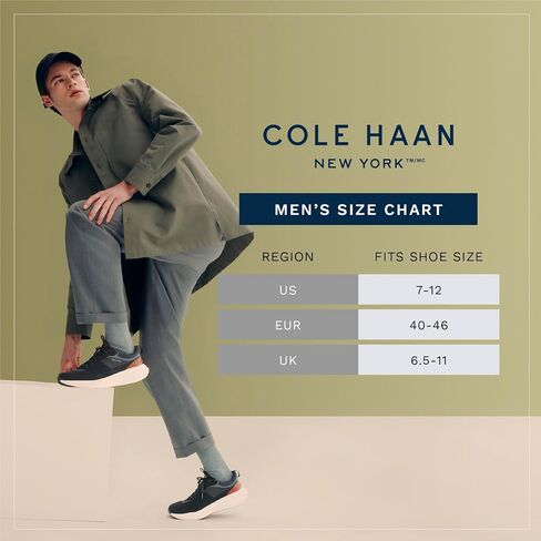 Cole Haan Men's Dress Socks - 2 Pack Soft Cotton Blend Classic Crew Socks for Men, Reinforced Heel and Toe (Shoe Size: 7-12) in Saudi Arabia