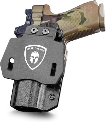 WARRIORLAND OWB Kydex Paddle Holster, Optional for Glock 43/ 43X/ 43Xmos & 17/20/ 21/22/ 23 Gen 3-5, Sig P365XL, Ruger Max-9/ LCP Max .380, Walther PPS M2, Fits 1.5"-1.75" Belt, Optics Cut & Adj. Cant in Kuwait