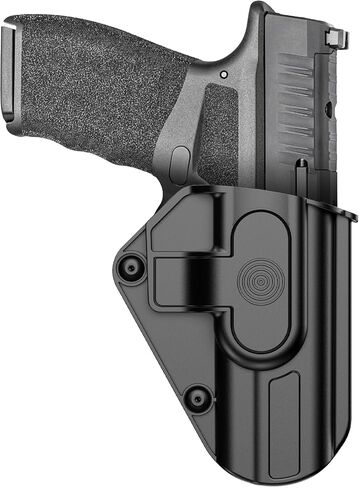 حافظة قابلة للتعديل لـ Hellcat Pro/Glock 17 19 19X 43 44 45 48 / Ruger 57 / Sccy CPX Gen3 / Taurus GX4 / S&W M&P 9MM /.380 Shield EZ، مستوى الاحتفاظ القابل للتعديل Ⅱ حافظات مسدس الحزام in Kuwait