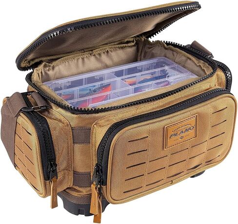 Plano Guide Series 3500 Tackle Bag, Beige, Includes 5 3500 Stowaway Organization Boxes, Premium Soft Fishing Tackle Storage, Waterproof & Non-Skid Base in Saudi Arabia