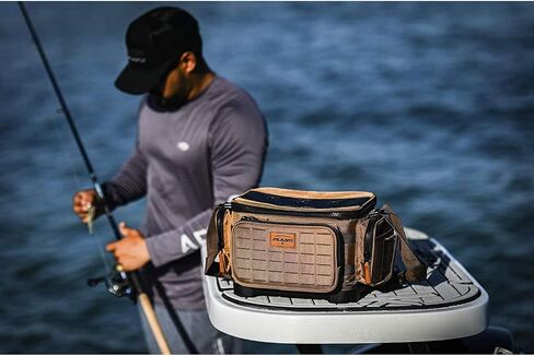 Plano Guide Series 3500 Tackle Bag, Beige, Includes 5 3500 Stowaway Organization Boxes, Premium Soft Fishing Tackle Storage, Waterproof & Non-Skid Base in Saudi Arabia