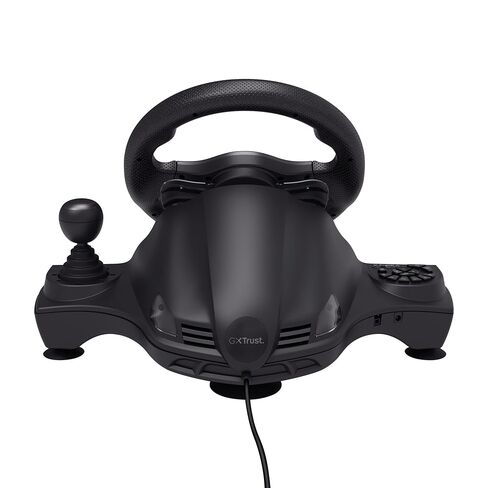 كمبيوتر عجلة القيادة للألعاب Trust GXT 289 Movi وXbox Series X/S وPS4 وNintendo Switch وعجلة سباق مع دواسات ومجاديف نقل الحركة وردود فعل الاهتزاز وSim Racing Farming Simulator / F1 / Gran Turismo in Kuwait