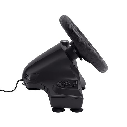 كمبيوتر عجلة القيادة للألعاب Trust GXT 289 Movi وXbox Series X/S وPS4 وNintendo Switch وعجلة سباق مع دواسات ومجاديف نقل الحركة وردود فعل الاهتزاز وSim Racing Farming Simulator / F1 / Gran Turismo in Kuwait