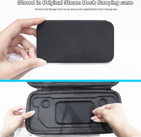 DAGIJIRD Portable Memory Card Storage Bag 24 Slots TF Card Holder Cartridge Case for Steam Deck in Saudi Arabia