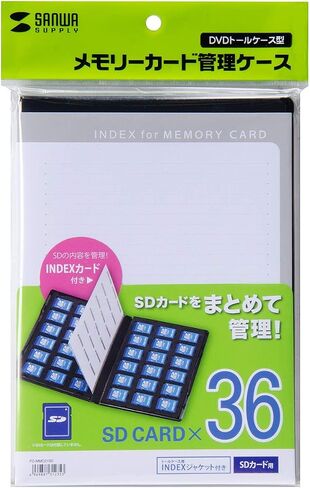Sanwa Supply FC-MMC21SD DVD Tall Case Type Memory Card Management Case (for SD/Double-Sided Storage) in Saudi Arabia