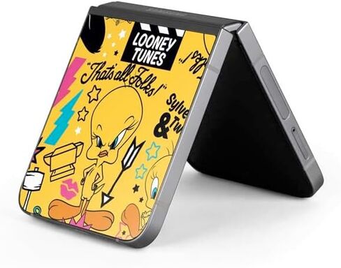 Skinit Decal Phone Skin Compatible with Galaxy Z Flip6 - Officially Licensed Looney Tunes Tweety Bird iPod Design in Saudi Arabia