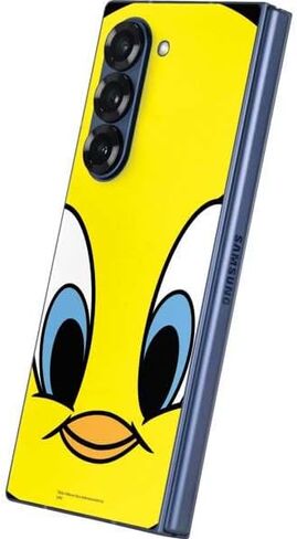 Skinit Decal Phone Skin Compatible with Galaxy Z Fold6 - Officially Licensed Looney Tunes Tweety Bird iPod Design in Saudi Arabia