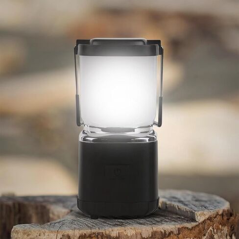 LUXPRO LP189 Mini Lantern - USB-C Rechargeable Camping Light - with 4 Color Modes - Dimmable LED Portable Lantern for Hiking & Emergency - Handy Compact Design (Black, 2-Pack) in Saudi Arabia