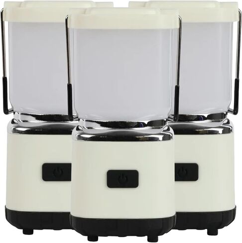 LUXPRO LP189 Mini Lantern - USB-C Rechargeable Camping Light - with 4 Color Modes - Dimmable LED Portable Lantern for Hiking & Emergency - Handy Compact Design (Black, 2-Pack) in Saudi Arabia