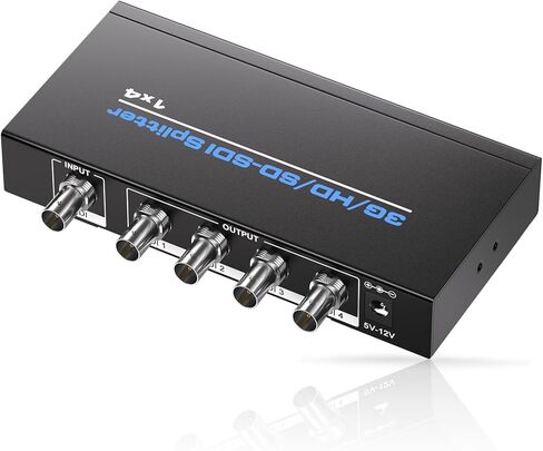 SDI Splitter 1 x 4, 1 in 4 Out SDI Distributor, Supports 3G-SDI/HD-SDI/SD-SDI Up to 1080P@60Hz in Saudi Arabia