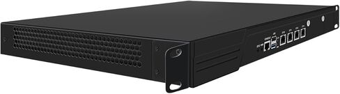 HUNSN 1U 19 بوصة جهاز جدار حماية مثبت على حامل، VPN، موجه شبكة، N200، RJ53، AES-NI، 4 x 226-V 2.5GbE LAN، وحدة تحكم، VGA، GPIO، فتحة SIM، Barebone، بدون ذاكرة وصول عشوائي، بدون تخزين، بدون نظام in Kuwait