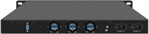 جهاز جدار حماية HUNSN 1U مع مصدر طاقة احتياطي، VPN، N200، RJ54، 4 x 2.5GbE LAN، 2 x SFP+ 82599es 10 Gigabit، GPIO، فتحة SIM، طاقة مزدوجة، هيكلي، بدون ذاكرة وصول عشوائي، بدون تخزين، بدون نظام in Kuwait
