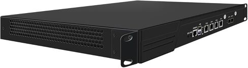 جهاز جدار حماية HUNSN 1U مع مصدر طاقة احتياطي، VPN، N200، RJ54، 4 x 2.5GbE LAN، 2 x SFP+ 82599es 10 Gigabit، GPIO، فتحة SIM، طاقة مزدوجة، هيكلي، بدون ذاكرة وصول عشوائي، بدون تخزين، بدون نظام in Kuwait