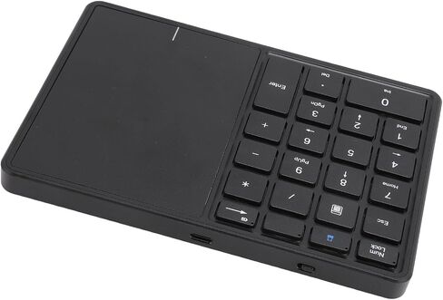 ciciglow Wireless Numeric Keypad, 22-Key Wireless Numeric Keypad with 4.2 Touch Panel and 2.4G Connection Long Battery Life (Black) in Saudi Arabia