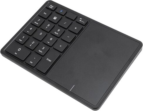 ciciglow Wireless Numeric Keypad, 22-Key Wireless Numeric Keypad with 4.2 Touch Panel and 2.4G Connection Long Battery Life (Black) in Saudi Arabia