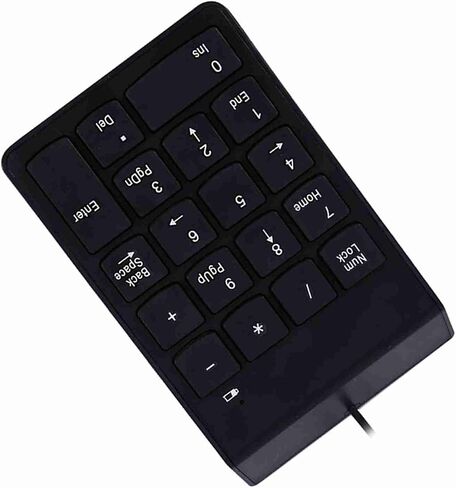 Sanpyl USB لوحة مفاتيح رقمية صغيرة لوحة أرقام Numpad تصميم إمالة متكامل للاستخدام المريح متوافق مع معظم أجهزة الكمبيوتر لمستخدمي جداول البيانات in Saudi Arabia