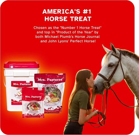 Mrs. Pastures Horse Cookies & Treats - Premium All Natural Treats - USA Made (5 Pound Bag) in Saudi Arabia