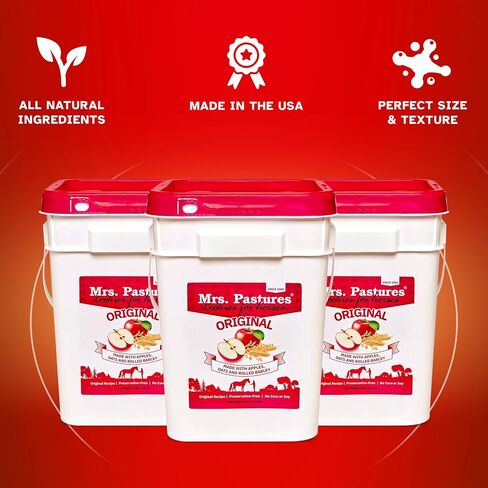 Mrs. Pastures Horse Cookies & Treats - Premium All Natural Treats - USA Made (5 Pound Bag) in Saudi Arabia