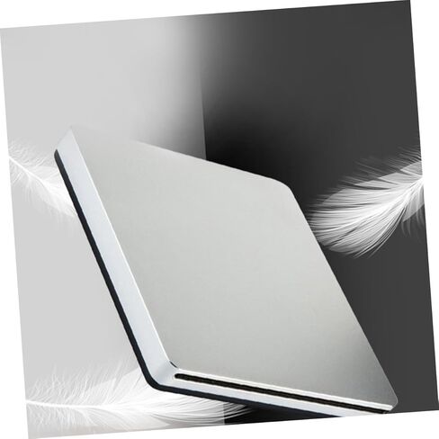 ناسخ أقراص DVD خارجي متعدد الوظائف من النوع C، USB مزدوج الواجهة، نوع الشفط، محرك أقراص ضوئي خفيف الوزن ومحمول للاستخدام المنزلي والمكاتب باللون الفضي in Kuwait