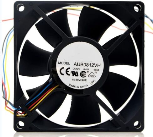 for AUB0812VH 12V 0.41A 4000RPM 38.55CFM 80X80X25MM 4-Wire Cooling Fan in Saudi Arabia