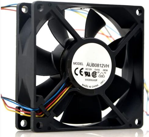 for AUB0812VH 12V 0.41A 4000RPM 38.55CFM 80X80X25MM 4-Wire Cooling Fan in Saudi Arabia