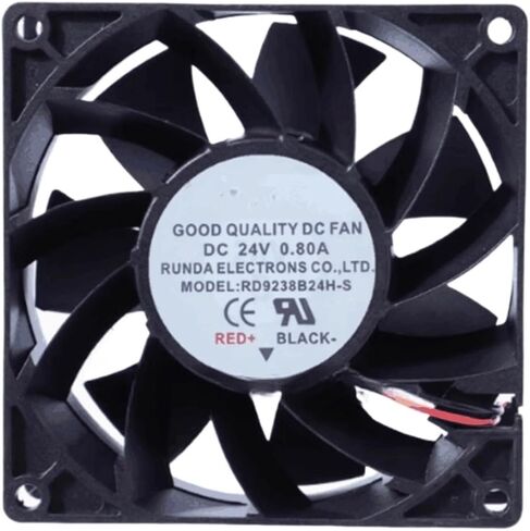 RD9238B24H-S DC 24V 0.80A 90x90x38mm مروحة تبريد خادم 2 سلك in Saudi Arabia