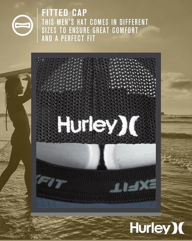 قبعة بيسبول Icon Textures Flexfit للرجال من Hurley in Kuwait
