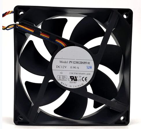ل PV123812DSPF01 12V 0.90A 10.8W 3500RPM 150CFM 50.6DB 120X120X38MM 4-سلك مروحة التبريد in Kuwait