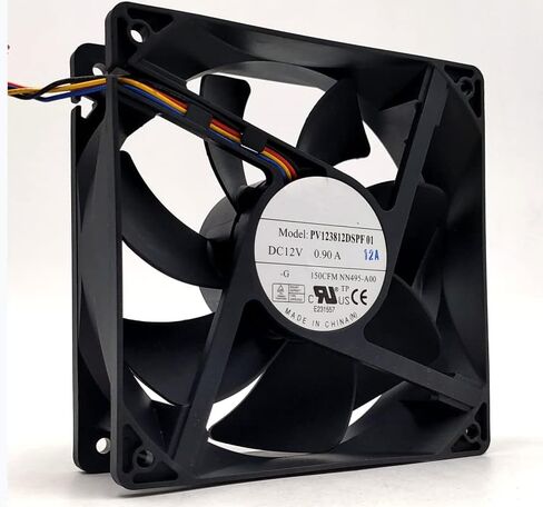 ل PV123812DSPF01 12V 0.90A 10.8W 3500RPM 150CFM 50.6DB 120X120X38MM 4-سلك مروحة التبريد in Kuwait