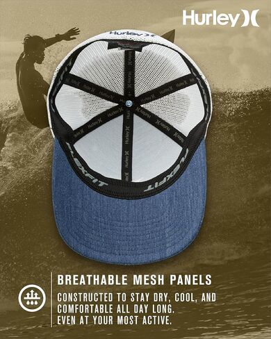 Hurley Men's Icon Textures Flexfit Baseball Cap in Kuwait