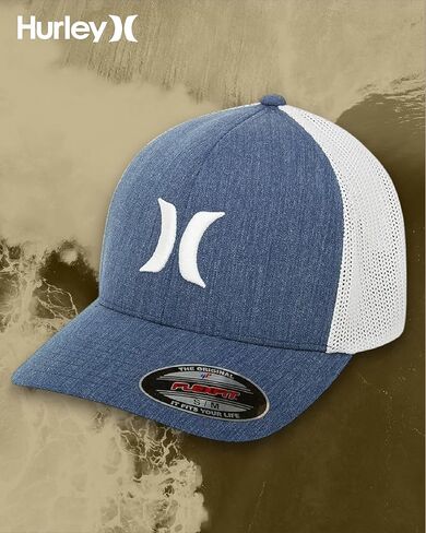 Hurley Men's Icon Textures Flexfit Baseball Cap in Kuwait