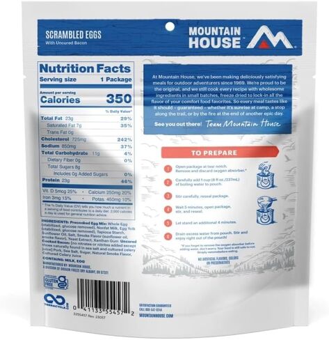 ماونتن هاوس بسكويت ومرق | أطعمة الظهر والتخييم المجففة بالتجميد |6 عبوات in Kuwait