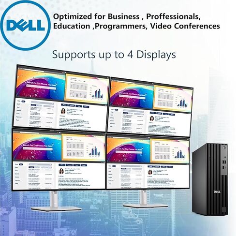 Dell Pro Slim QCS1250 SFF Desktop (New OptiPlex Version), 14th Gen i7-14700K (20 Cores, Up to 5.6GHz), 32GB DDR5 RAM, 1TB PCIe SSD, HDMI+DP Dual Monitor Support, USB-C, Wi-Fi 6E, BT, Windows 11 Pro in Saudi Arabia