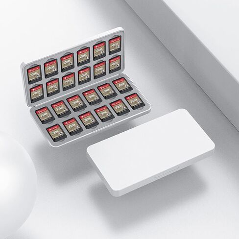 Protective Closures Case with 24 Slots for SDTF and MicroSDs Cards Portable Organizers Closures Sdtf Card Storage Box in Kuwait