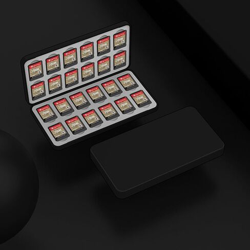 Protective Closures Case with 24 Slots for SDTF and MicroSDs Cards Portable Organizers Closures Sdtf Card Storage Box in Kuwait