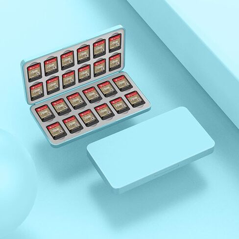 Protective Closures Case with 24 Slots for SDTF and MicroSDs Cards Portable Organizers Closures Sdtf Card Storage Box in Kuwait