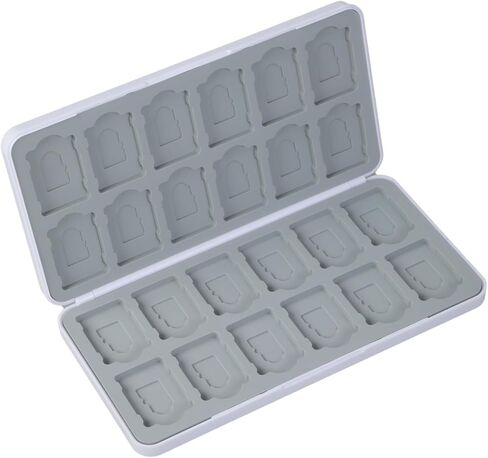 Protective Closures Case with 24 Slots for SDTF and MicroSDs Cards Portable Organizers Closures Sdtf Card Storage Box in Kuwait