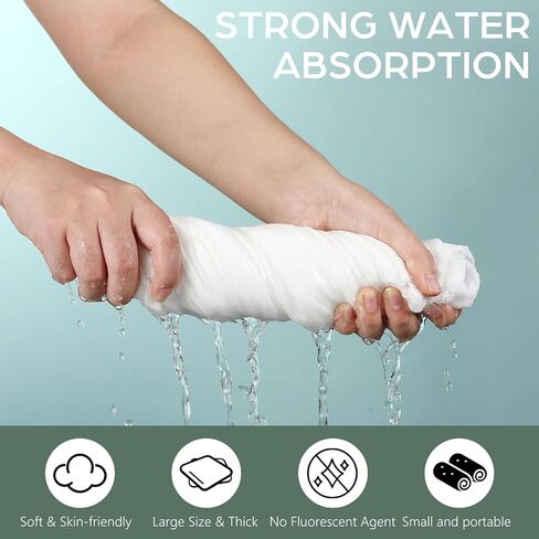 Breling 20 Pack Large Compressed Towel Bath for Travel 55''x 27.5''Soft Bath Disposable Portable Thicken Individually Wrapped Body Towel for Hotel Camping Beach Swimming Gym Sauna Spa Hiking Trip Pet in Saudi Arabia