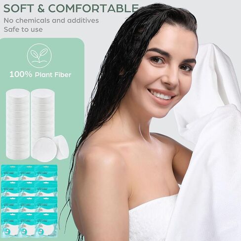 Breling 20 Pack Large Compressed Towel Bath for Travel 55''x 27.5''Soft Bath Disposable Portable Thicken Individually Wrapped Body Towel for Hotel Camping Beach Swimming Gym Sauna Spa Hiking Trip Pet in Saudi Arabia