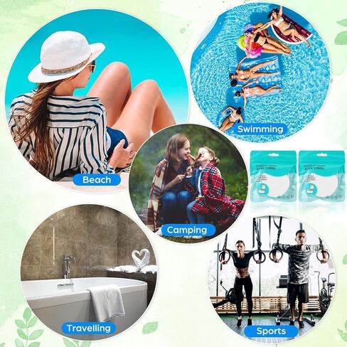 Breling 20 Pack Large Compressed Towel Bath for Travel 55''x 27.5''Soft Bath Disposable Portable Thicken Individually Wrapped Body Towel for Hotel Camping Beach Swimming Gym Sauna Spa Hiking Trip Pet in Saudi Arabia