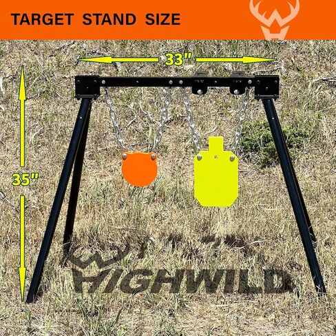 Highwild Expandable AR500 Steel Targets System 1/2" Thick Steel Shooting Targets with Stand and Extension Brackets, All Parts Replaceable Separately in Saudi Arabia