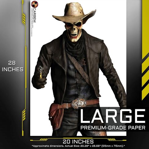 SHERMAN'S GALLERIES Pack 2: Nightmare Legions Edition - 20"×28" - 10 Paper Shooting Targets, Assorted Characters - USA Brand, Made in Japan in Saudi Arabia