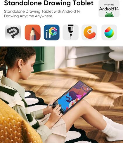 XP-Pen XPPen Standalone Drawing Tablet No Computer Needed Magic Drawing Pad with 16384 Pressure Levels X3 Pro Slim Pencil Magic Drawing Pad Keyboard in Saudi Arabia