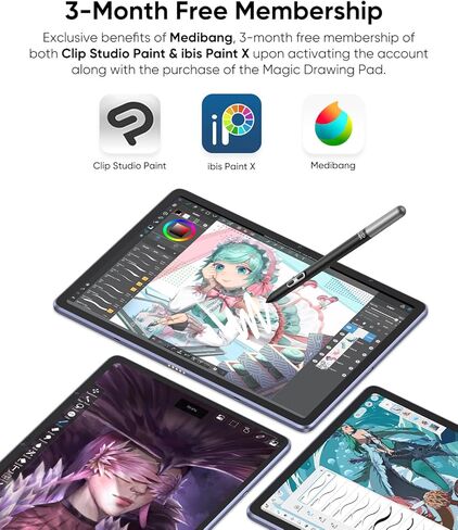 XP-Pen XPPen Standalone Drawing Tablet No Computer Needed Magic Drawing Pad with 16384 Pressure Levels X3 Pro Slim Pencil Magic Drawing Pad Keyboard in Saudi Arabia
