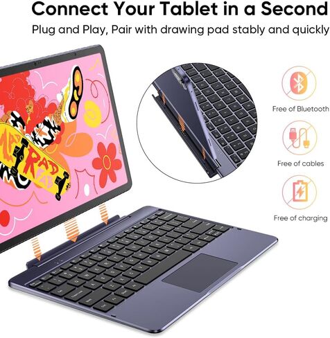 XP-Pen XPPen Standalone Drawing Tablet No Computer Needed Magic Drawing Pad with 16384 Pressure Levels X3 Pro Slim Pencil Magic Drawing Pad Keyboard in Saudi Arabia
